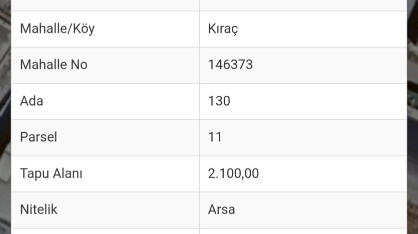 Kıraç’ta Satılık Sanayi Arsası